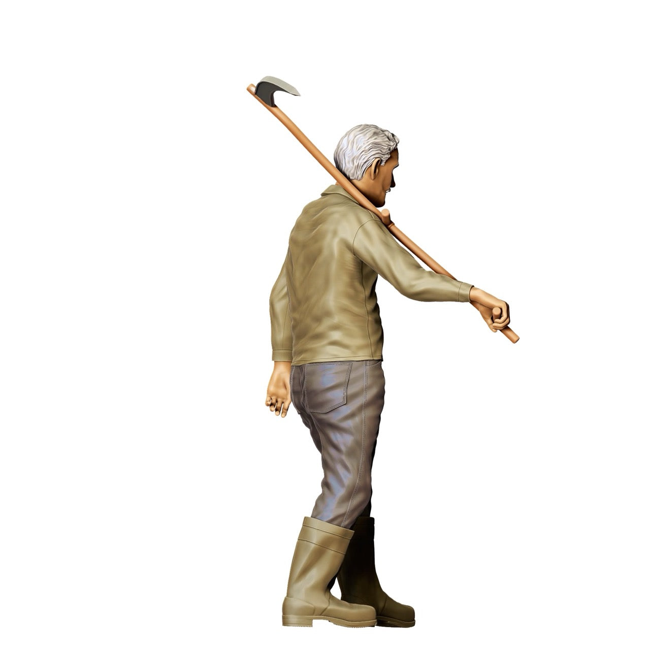 Miniature Figure: Farmer with Scythe A - Old Farmer at Work (No. 299)
