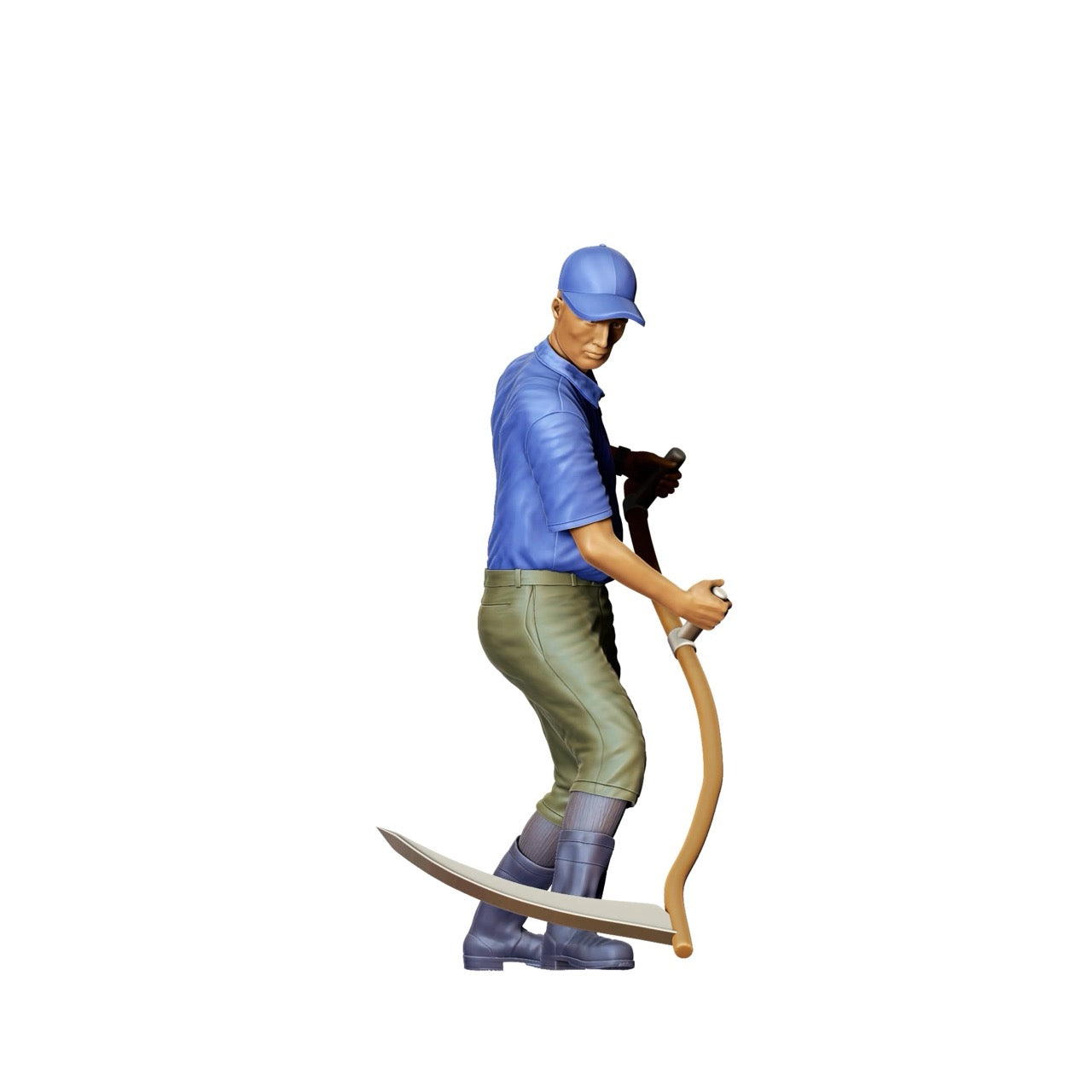 Miniature Figure: Farmer with Scythe B - Old Farmer at Work (No. 300)