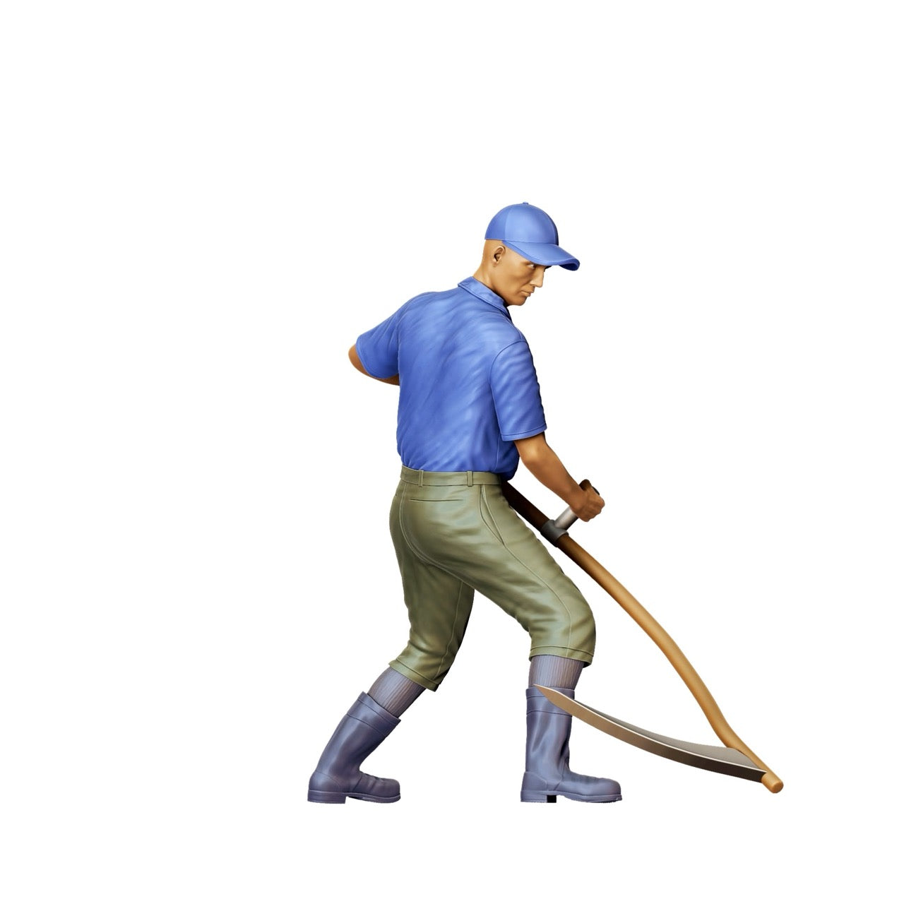 Miniature Figure: Farmer with Scythe B - Old Farmer at Work (No. 300)