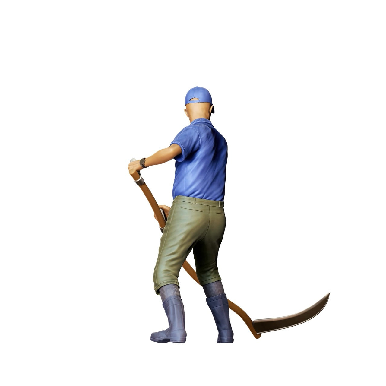 Miniature Figure: Farmer with Scythe B - Old Farmer at Work (No. 300)