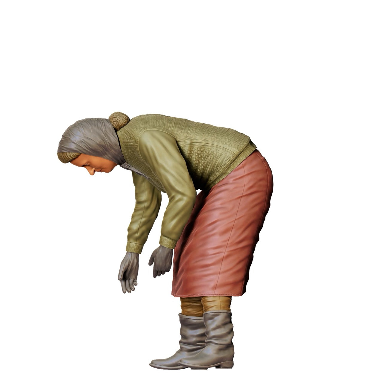 Miniature Figure: Farmer's Wife in the Field - Old Farmer at Work (No. 301)