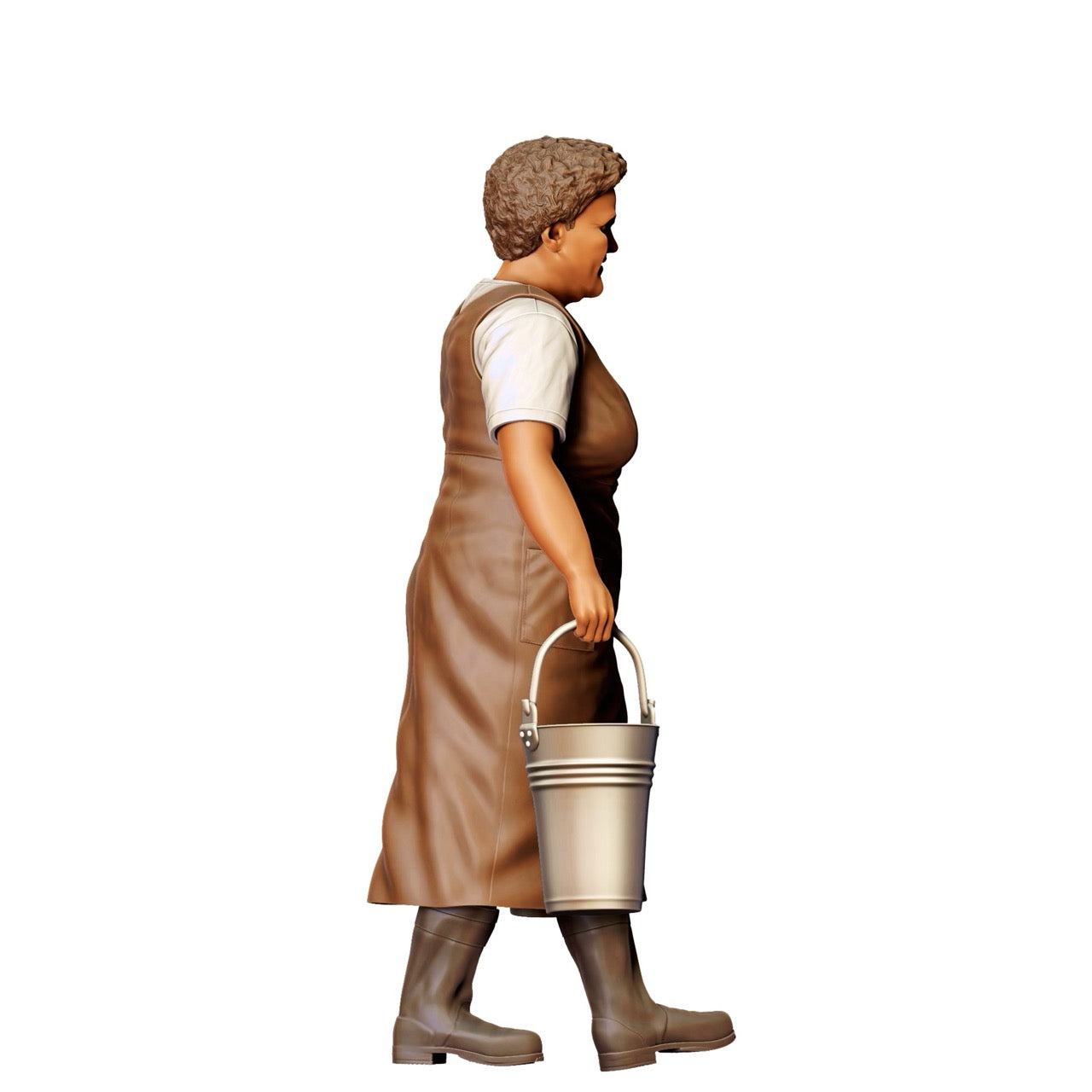 Miniature Figure: Farmer's Wife with Buckets - Old Farmer at Work (No. 302)