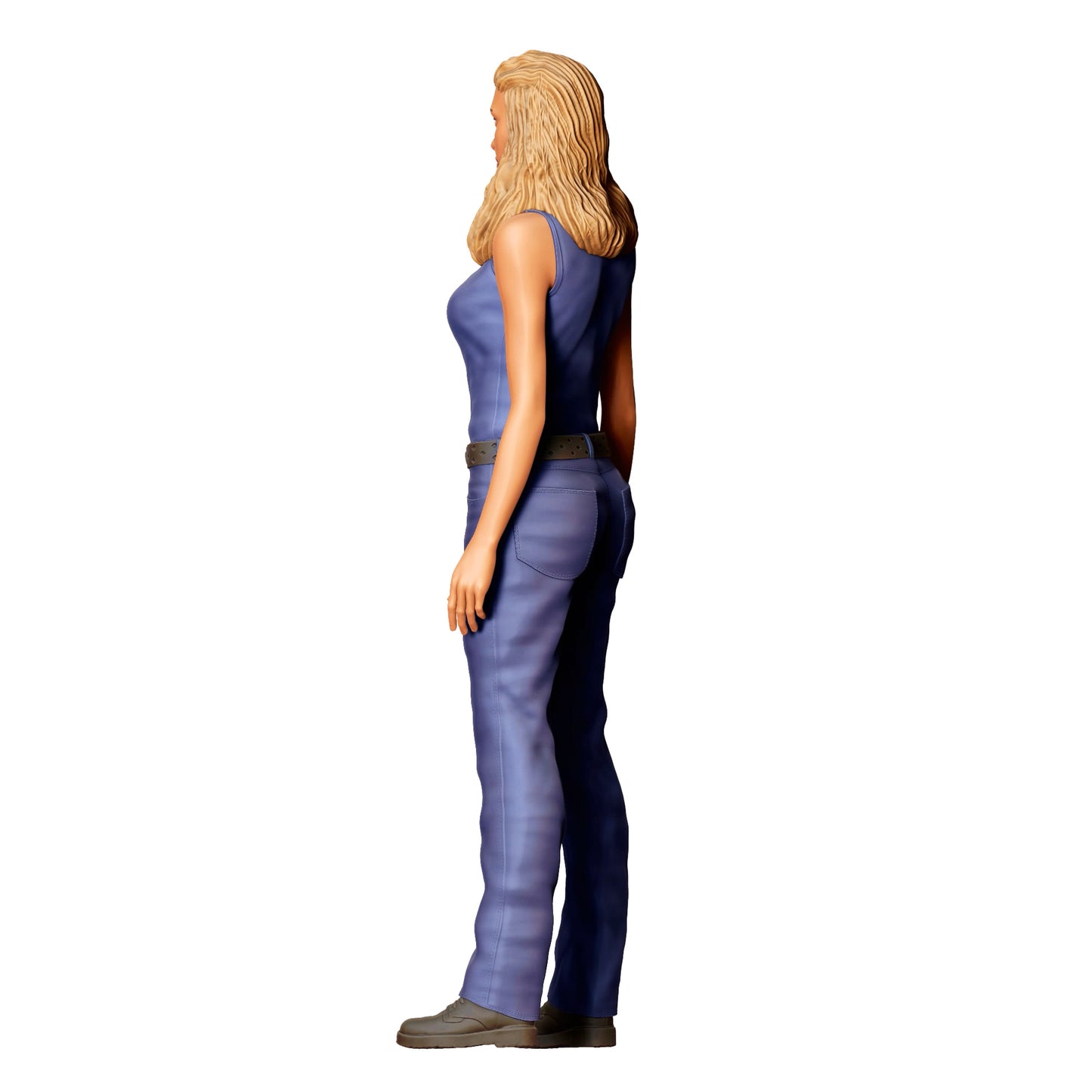 Diorama Modellbau Produktfoto 0: Mechanikerin im Jumpsuit mit Dreadlocks – Figur im Streetracer-Stil (Ref. Nr. 418)