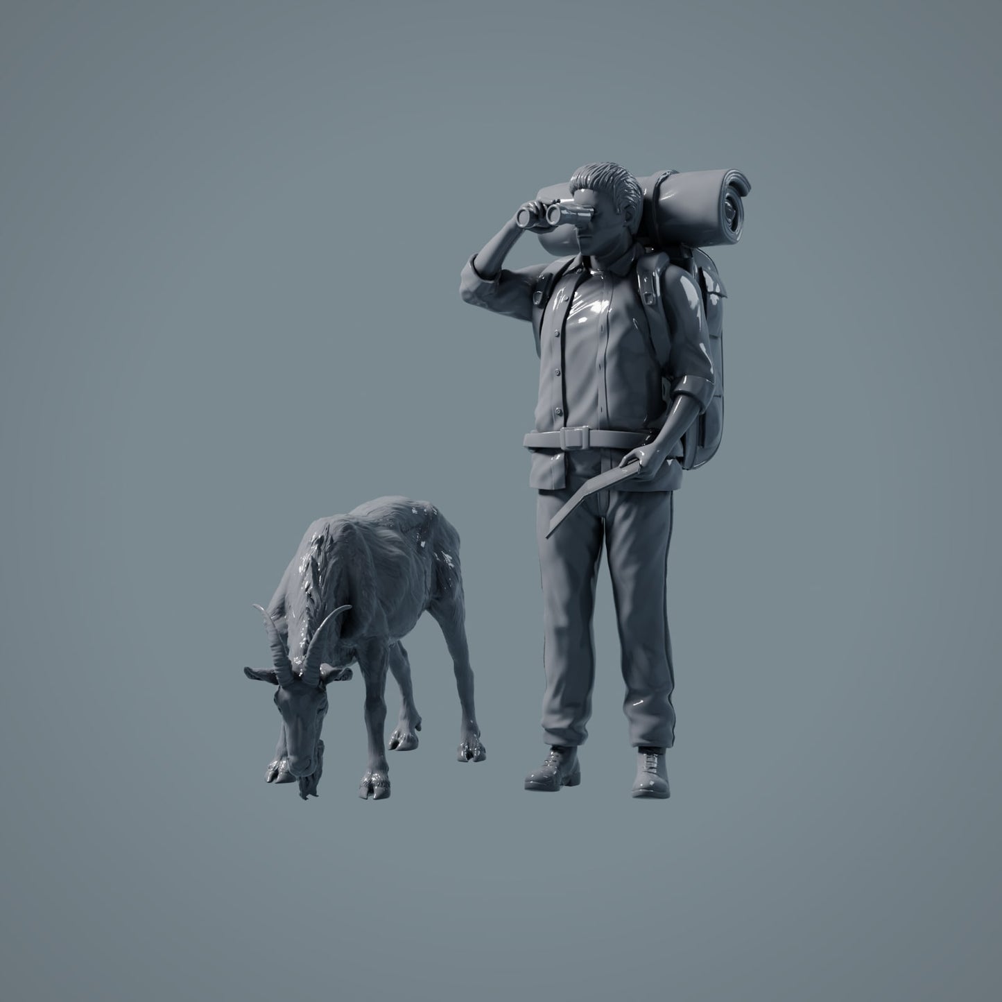 Alpine Billy Goat: Grazing (a044)