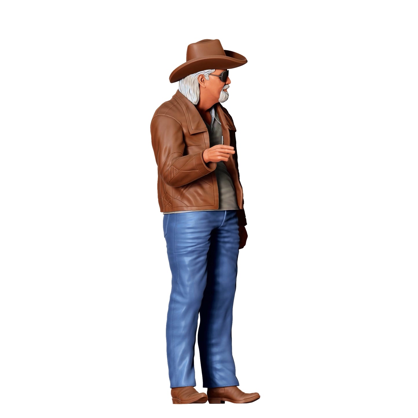 Diorama model building product photo 0: Man looking at car - car scene (Ref. No. 362)