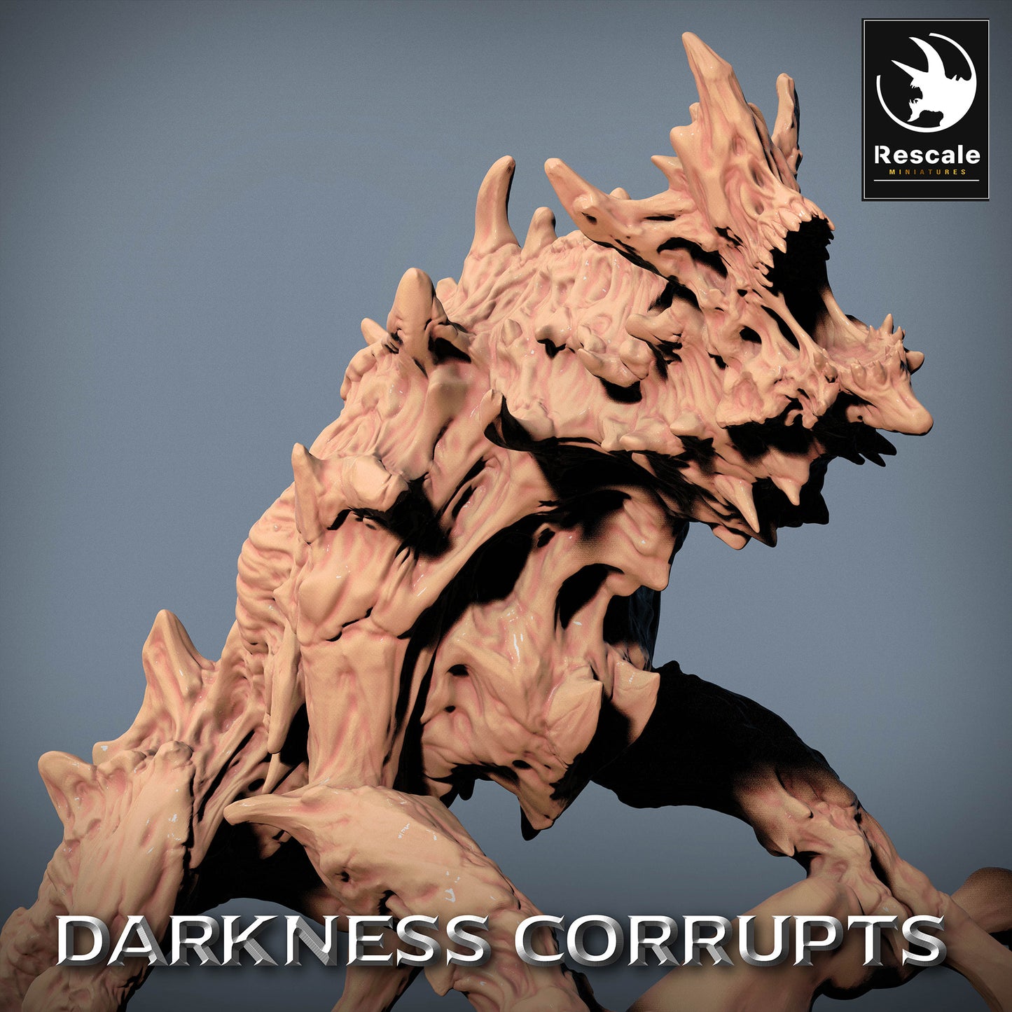 Product image 4 of 4: Tabletop Miniature: Hellhound - Demonic Beast, Abyss Demon, Hell Hunter with Thorns and Whip Tail - Monster Figure, Dungeon Opponent for Wargaming, Skirmish, Diorama (23_07_C7)