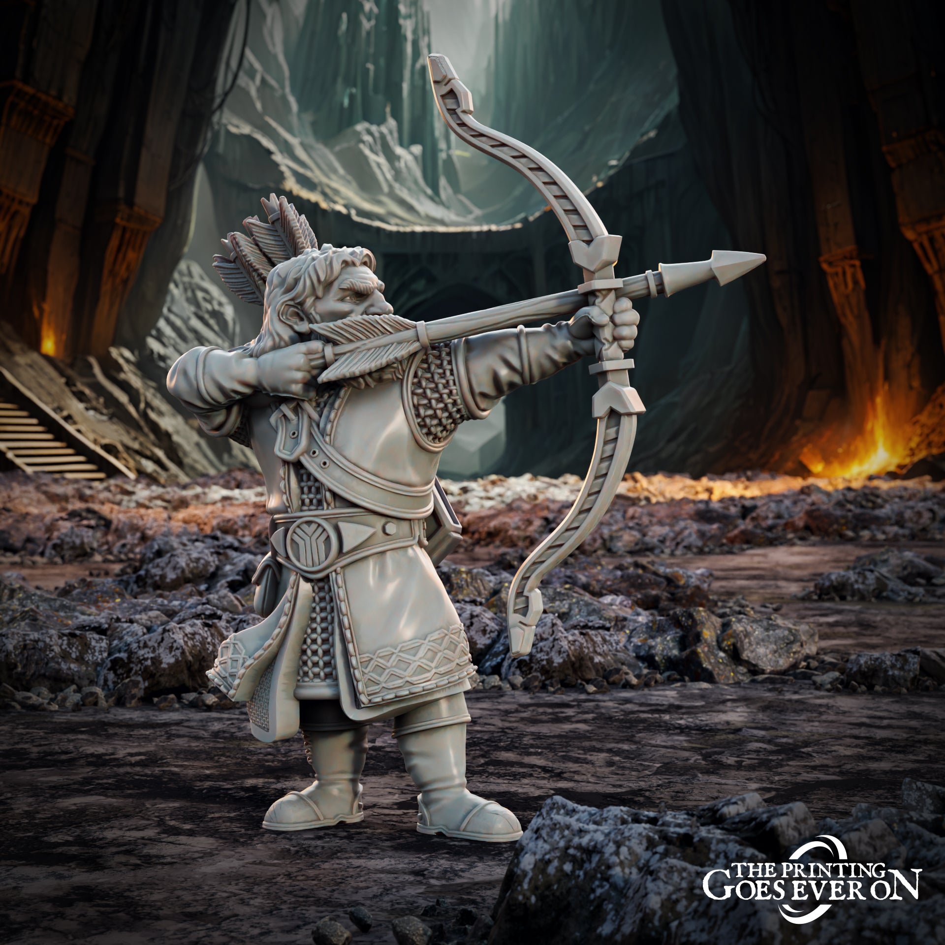 Product photo Tabletop 28mm The Printing Goes Ever On (TPGEO) 0: Dwarven Heroes - Drafnar and Murdan - Legendary Warriors of the Dwarven Realm