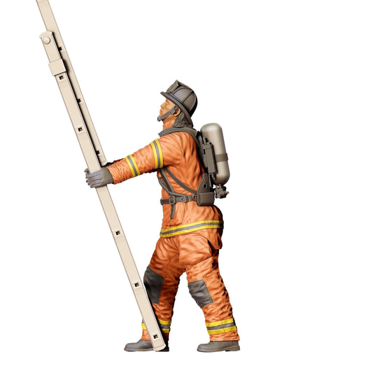 Diorama Model Building Product Photo 0: American Firefighter - Holding Ladder at Back (Ref. No. 310)