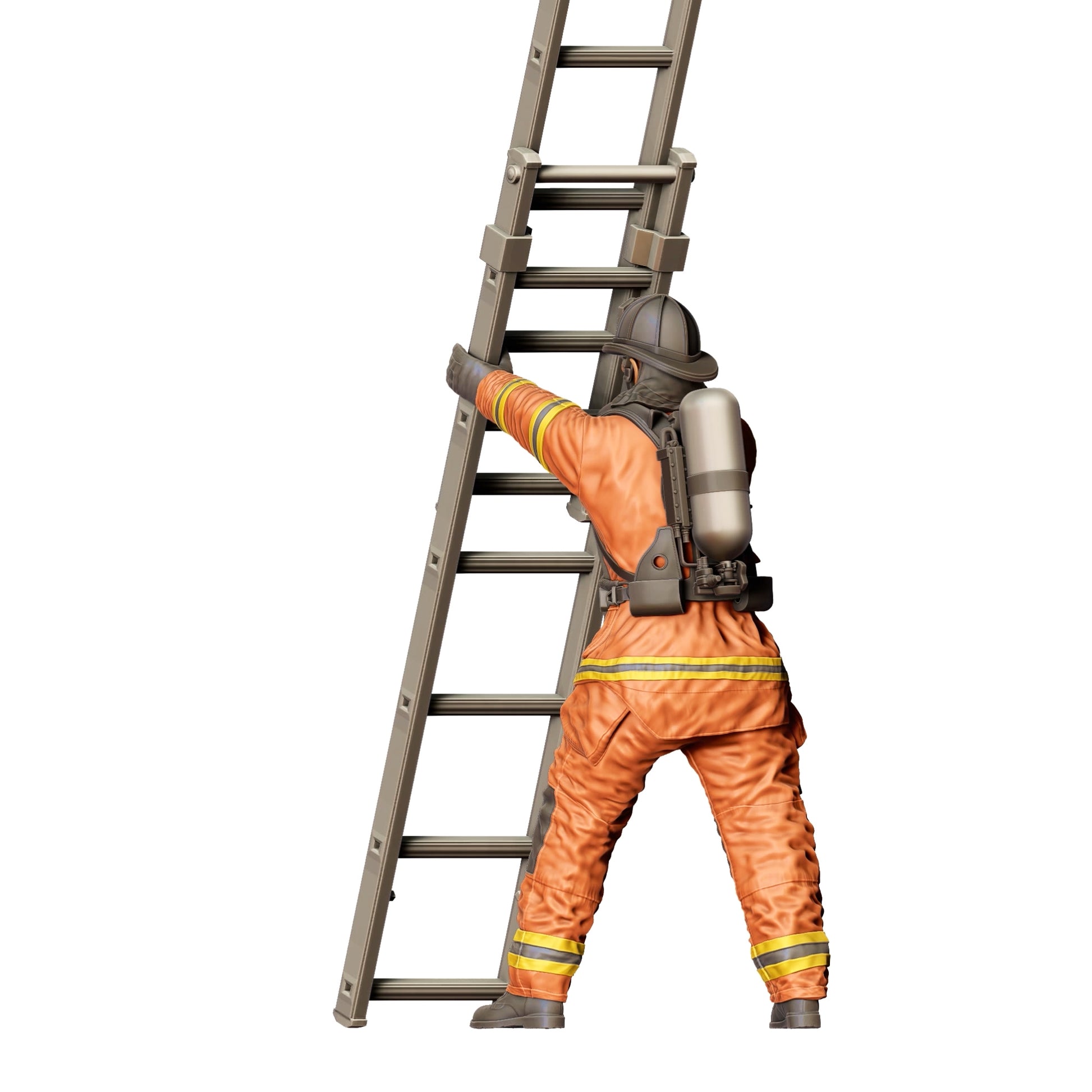 Diorama Model Building Product Photo 0: American Firefighter - Holding Ladder in Front (Ref. No. 309)