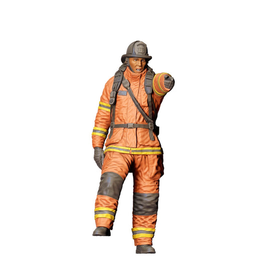 Diorama Model Building Product Photo 0: American Firefighter - With Protective Gear (Ref. No. 306)