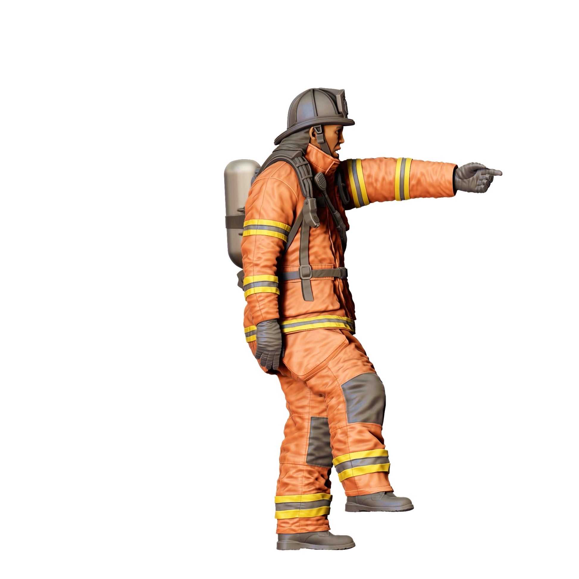 Diorama Model Building Product Photo 0: American Firefighter - With Protective Gear (Ref. No. 306)