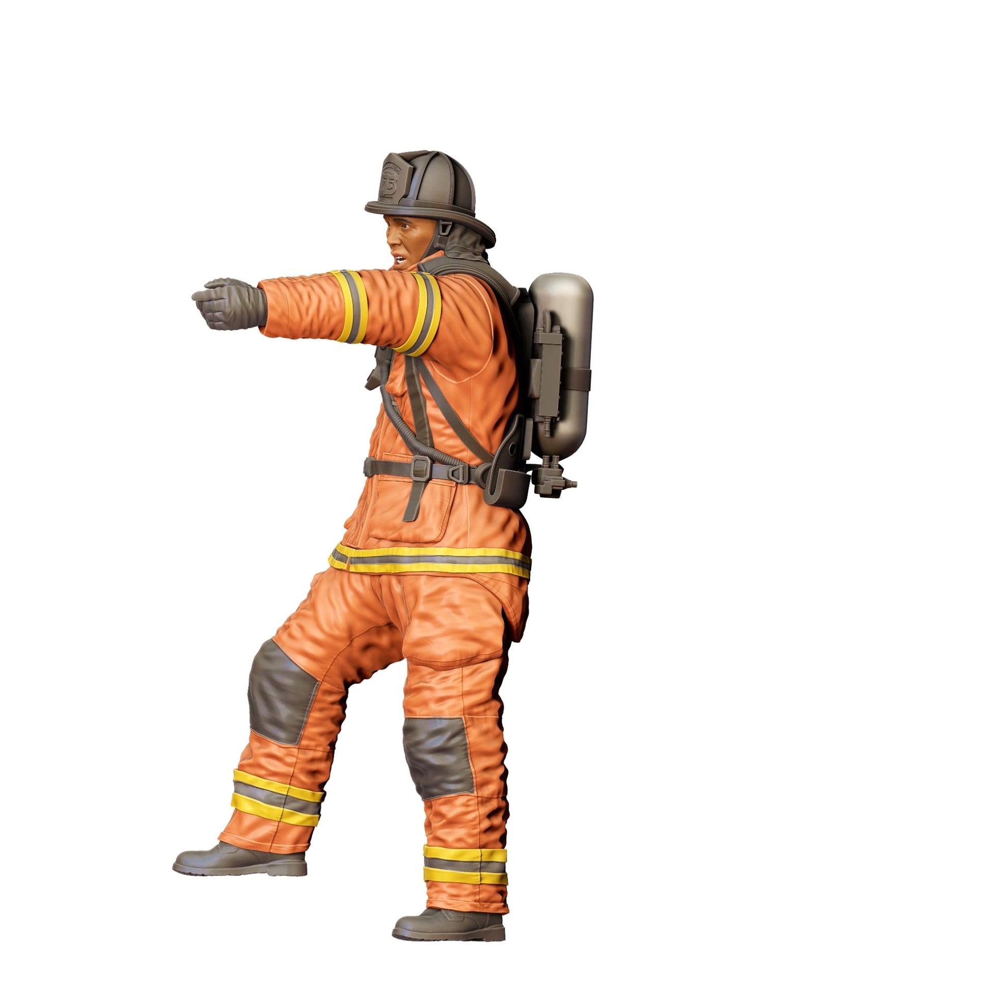 Diorama Model Building Product Photo 0: American Firefighter - With Protective Gear (Ref. No. 306)