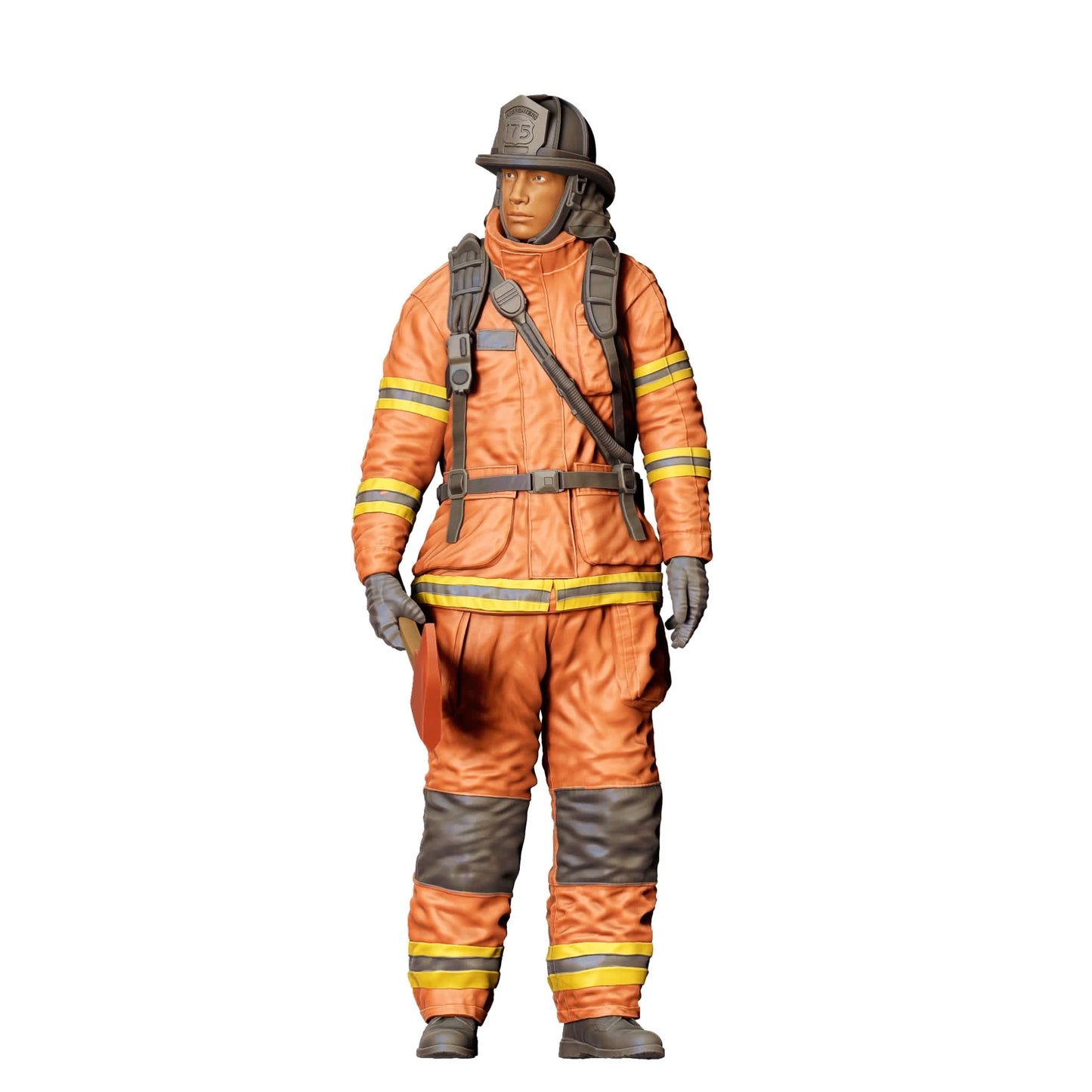 Diorama Modellbau Produktfoto 0: Feuerwehrmann Amerikanisch - Mit Axt (Ref. Nr. 308)