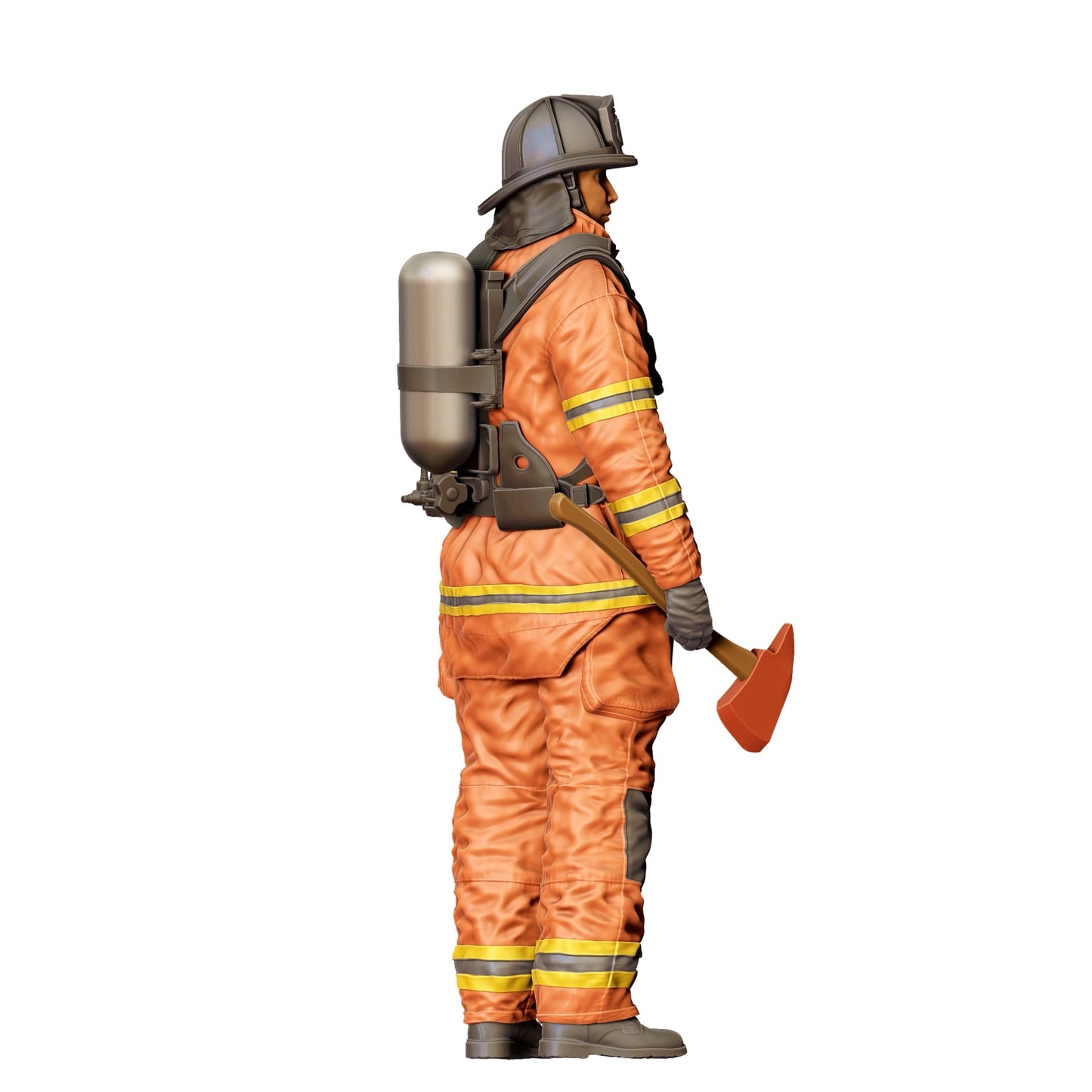 Diorama Modellbau Produktfoto 0: Feuerwehrmann Amerikanisch - Mit Axt (Ref. Nr. 308)