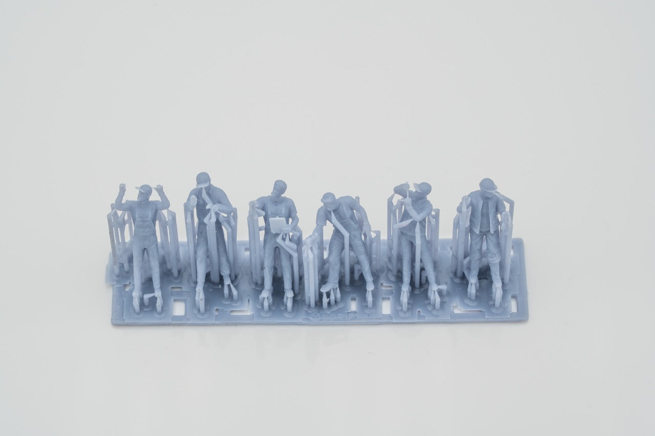 Product photo Figure H0, 1:72 - 0: Mechanic Figures Set (6 Figures)