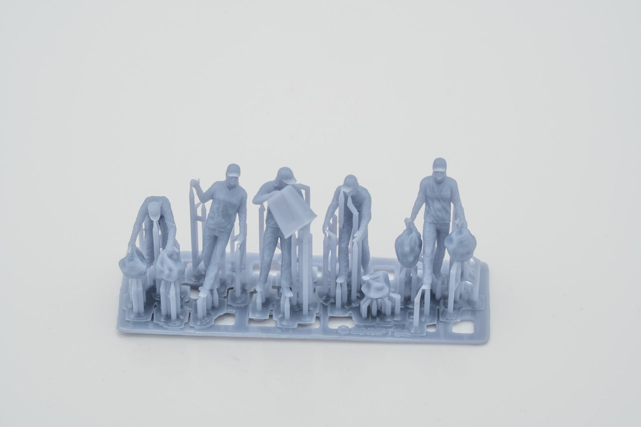 Produktfoto Figur H0, 1:72 - 0: Müllabfuhr Team Figuren Set