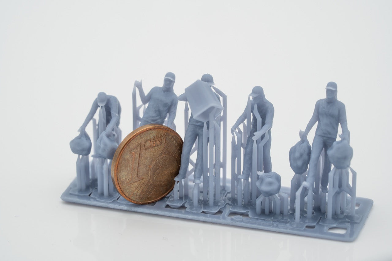 Produktfoto Figur H0, 1:72 - 0: Müllabfuhr Team Figuren Set