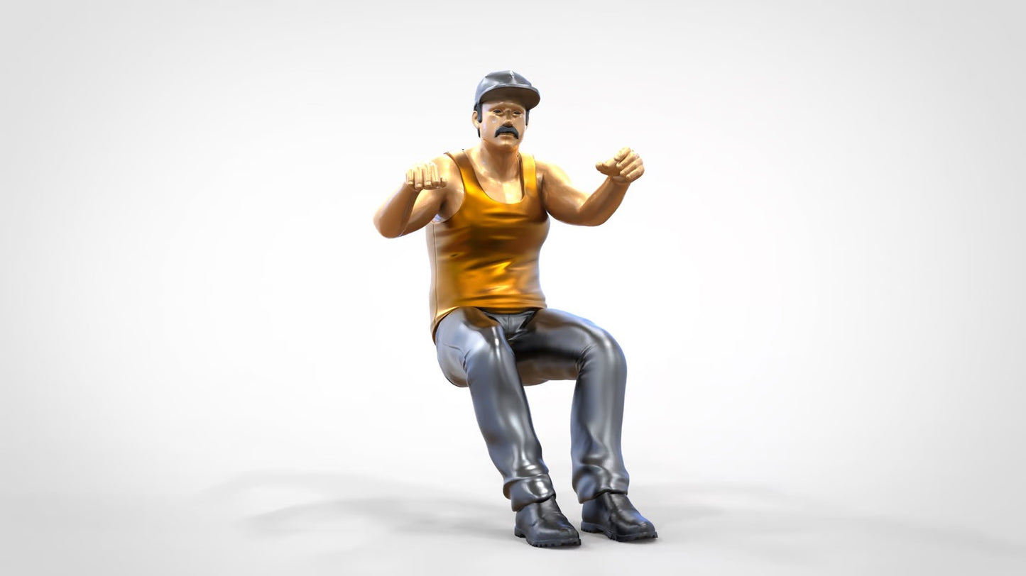 Product photo 0: Machine Driver - With Cap - In Vehicle