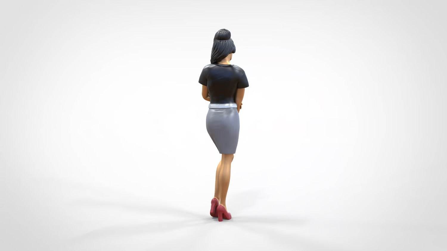 Product photo 0: Woman in skirt and blouse