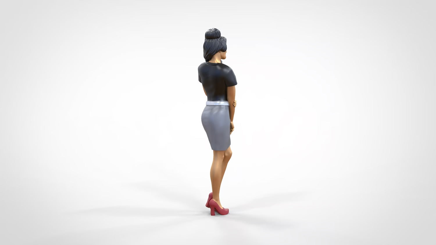 Product photo 0: Woman in skirt and blouse