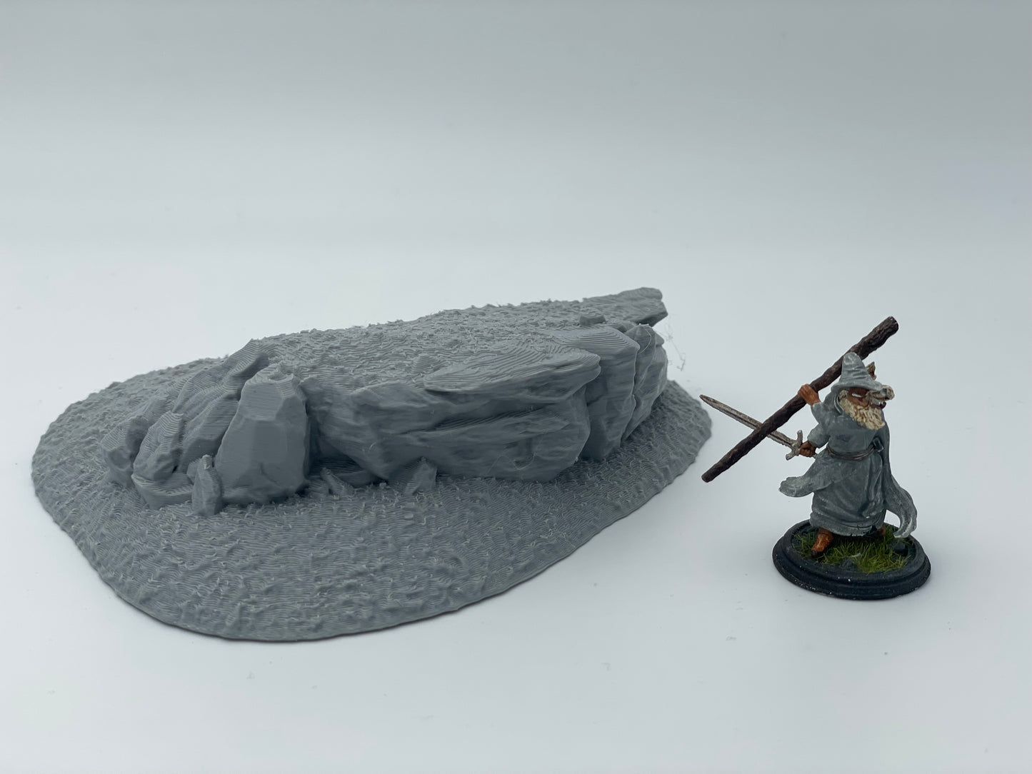 Product photo Tabletop 28mm The Printing Goes Ever On (TPGEO) 0: Hill Terrain Type A - Gentle Rise in Grassland