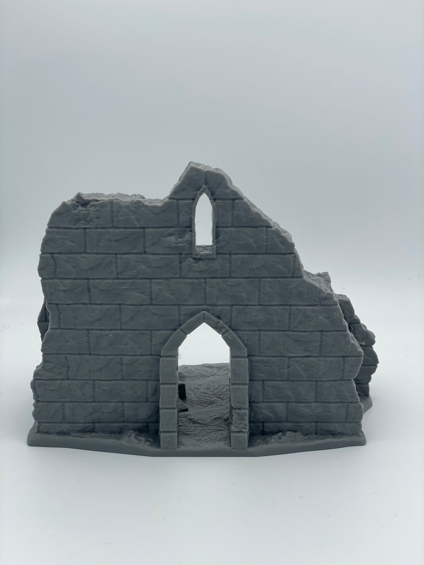 Product photo Tabletop 28mm The Printing Goes Ever On (TPGEO) 0: Ruin E - Debris of a medieval town - Destroyed house