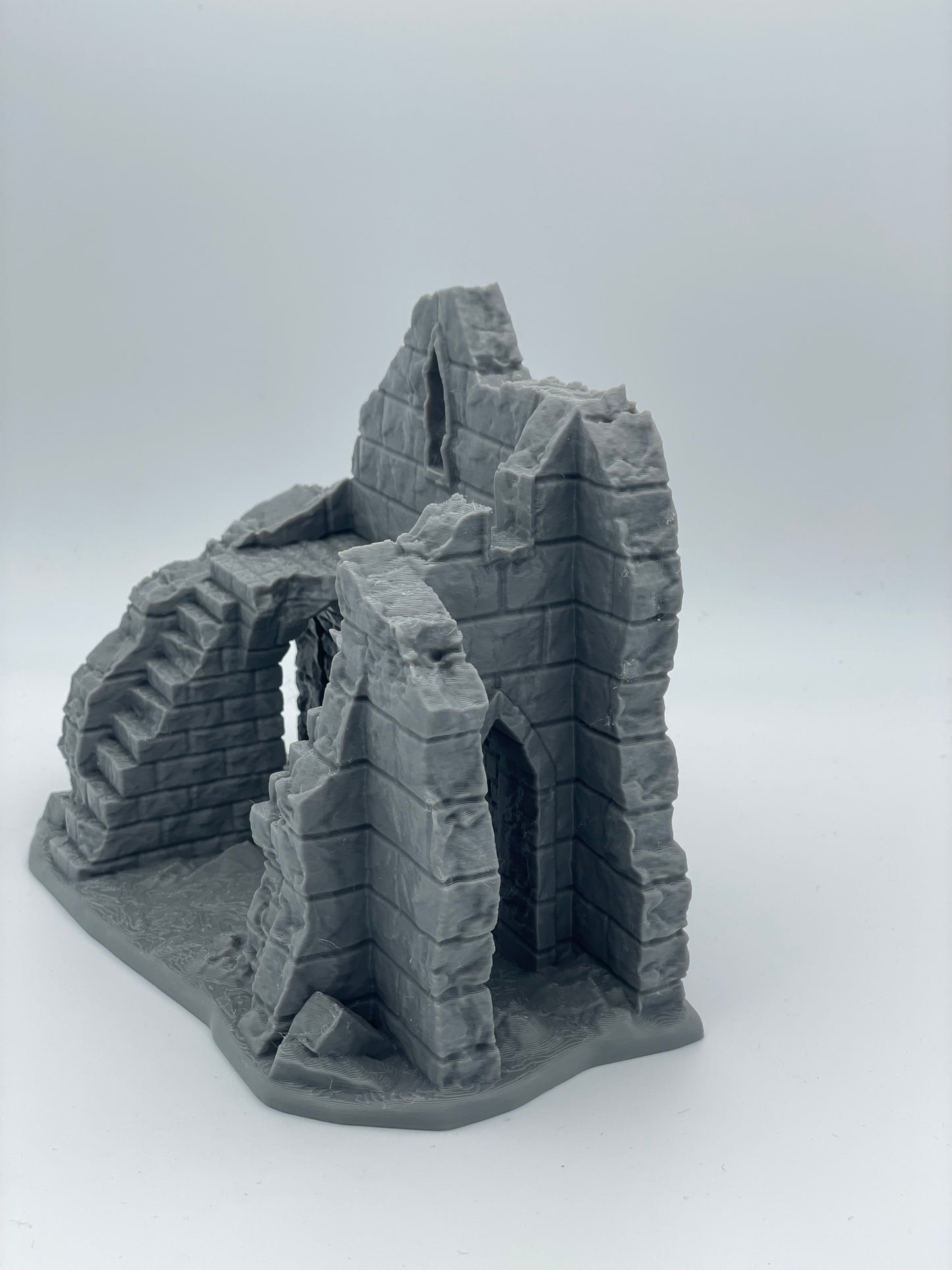 Product photo Tabletop 28mm The Printing Goes Ever On (TPGEO) 0: Ruin E - Debris of a medieval town - Destroyed house
