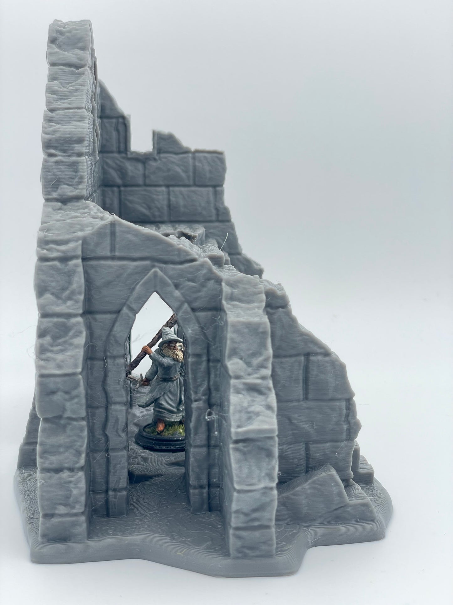 Product photo Tabletop 28mm The Printing Goes Ever On (TPGEO) 0: Ruin E - Debris of a medieval town - Destroyed house