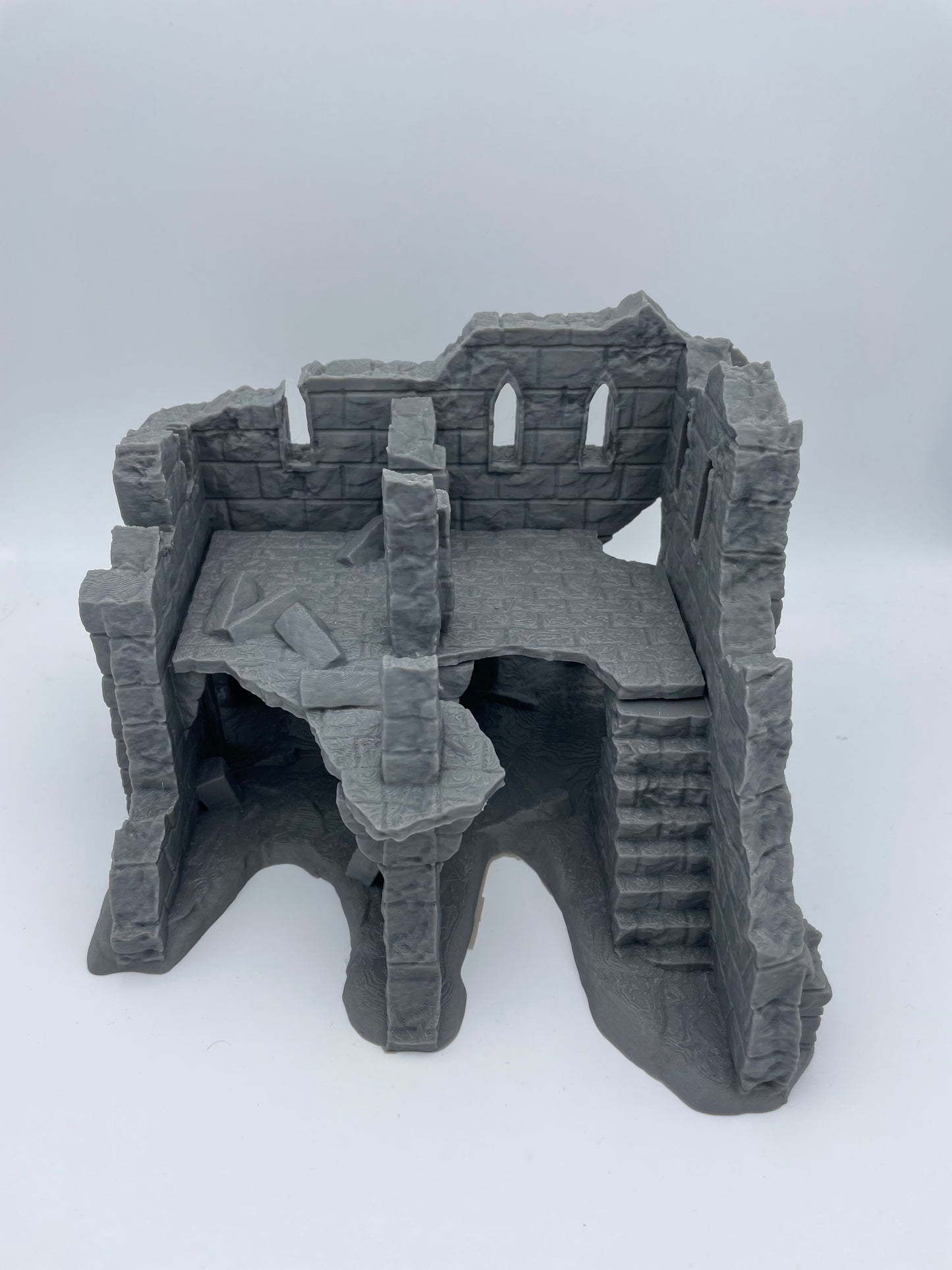 Produktfoto Tabletop 28mm The Printing Goes Ever On (TPGEO) 0: Ruine E - Trümmer einer mittelalterlichen Stadt - Zerstörtes Haus