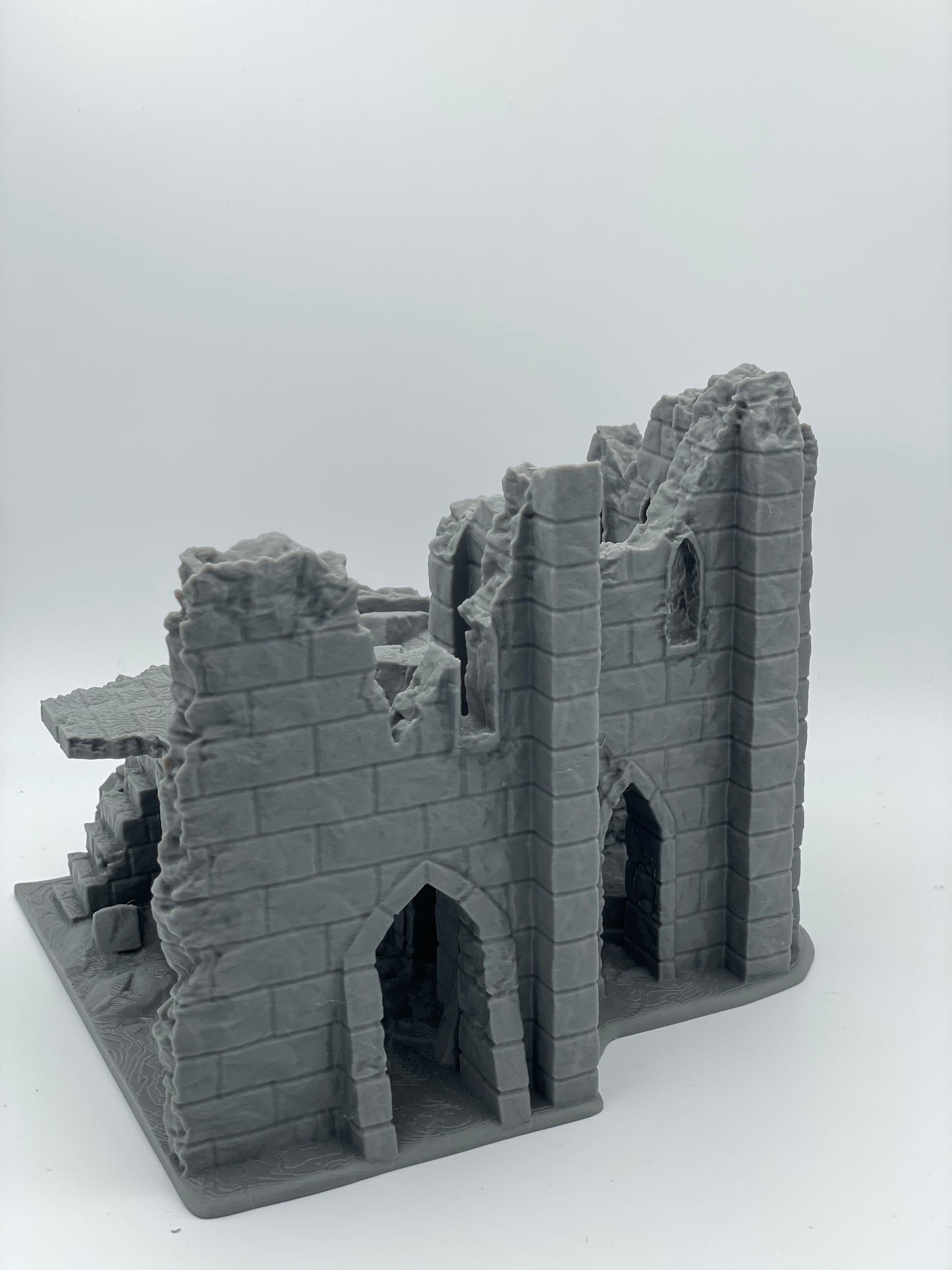 Product photo Tabletop 28mm The Printing Goes Ever On (TPGEO) 0: Ruin E - Debris of a medieval town - Destroyed house