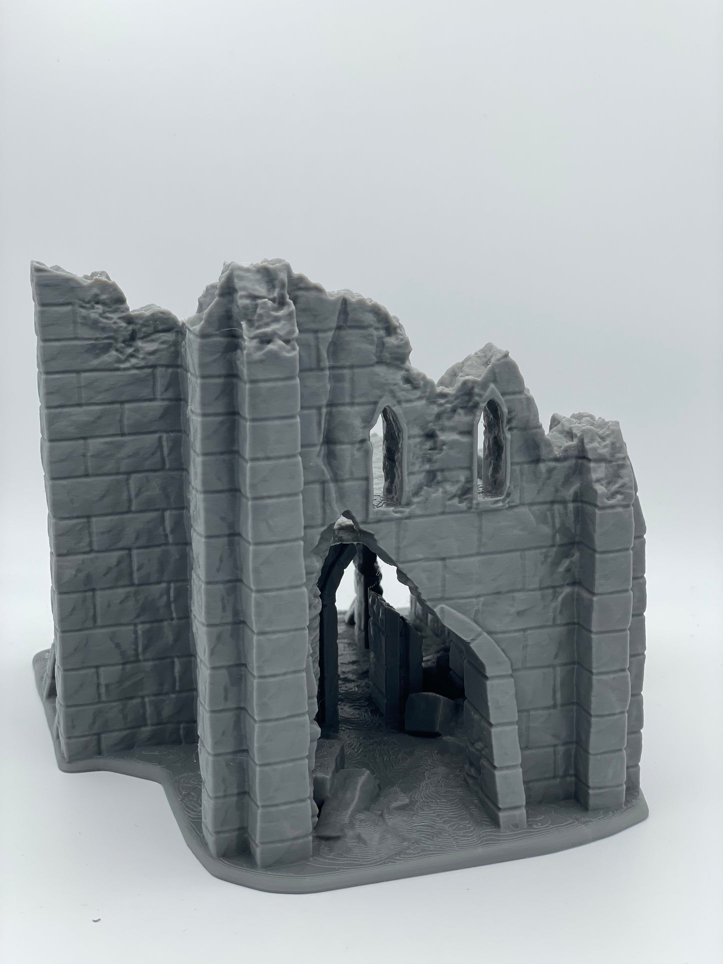 Product photo Tabletop 28mm The Printing Goes Ever On (TPGEO) 0: Ruin E - Debris of a medieval town - Destroyed house