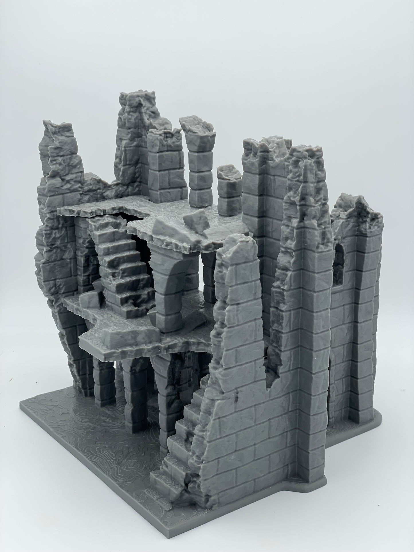 Product photo Tabletop 28mm The Printing Goes Ever On (TPGEO) 0: Ruin E - Debris of a medieval town - Destroyed house