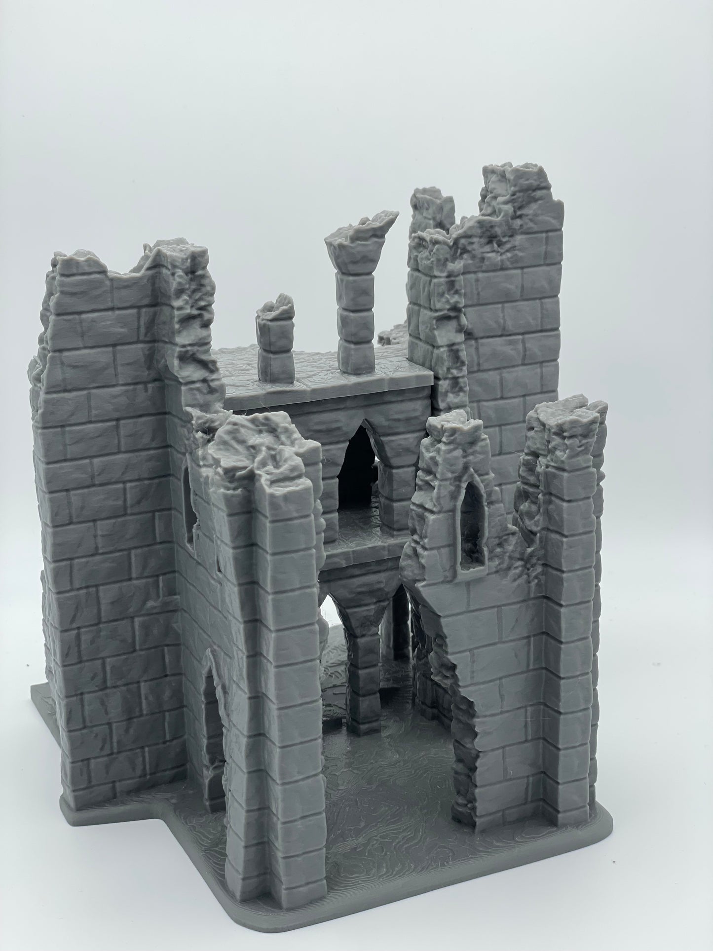 Product photo Tabletop 28mm The Printing Goes Ever On (TPGEO) 0: Ruin E - Debris of a medieval town - Destroyed house