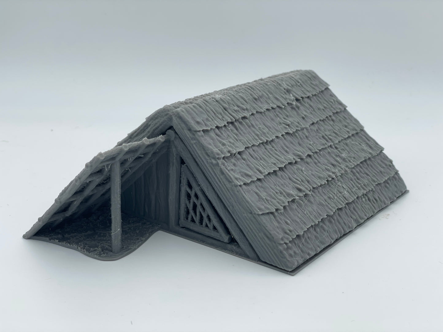 Product photo Tabletop 28mm The Printing Goes Ever On (TPGEO) 0: Native Hut A - Primitive Dwelling with Thatch Roof - Indigenous House