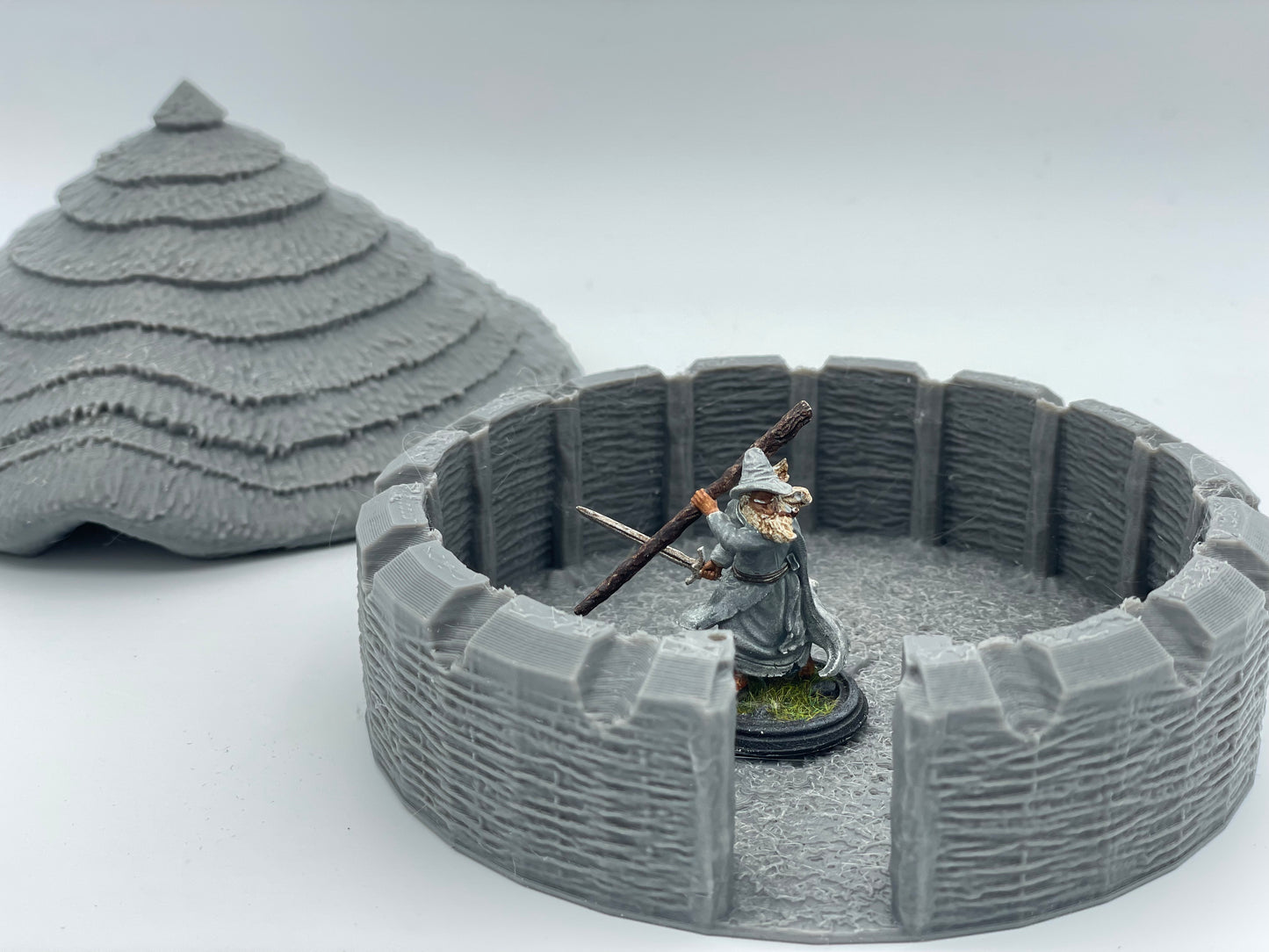 Product photo Tabletop 28mm The Printing Goes Ever On (TPGEO) 0: Native Hut B - Primitive Dwelling with Thatched Roof - Indigenous House
