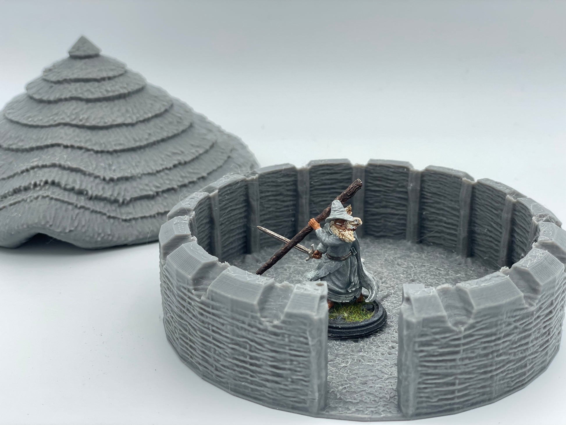 Product photo Tabletop 28mm The Printing Goes Ever On (TPGEO) 0: Native Hut B - Primitive Dwelling with Thatched Roof - Indigenous House