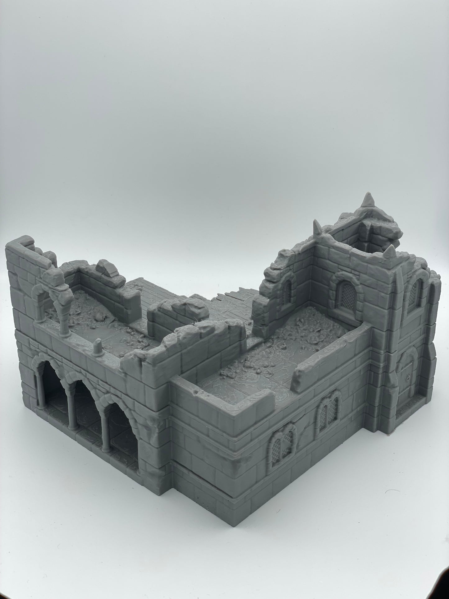 Product photo Tabletop 28mm The Printing Goes Ever On (TPGEO) 0: Ruins of medieval dwelling C - Remains of a building from the human realm Gonthan