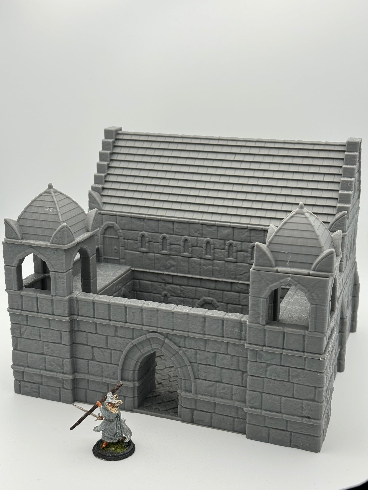 Product photo Tabletop 28mm The Printing Goes Ever On (TPGEO) 0: Ivory City Barracks - Kingdom of Gonthan - Tabletop Terrain