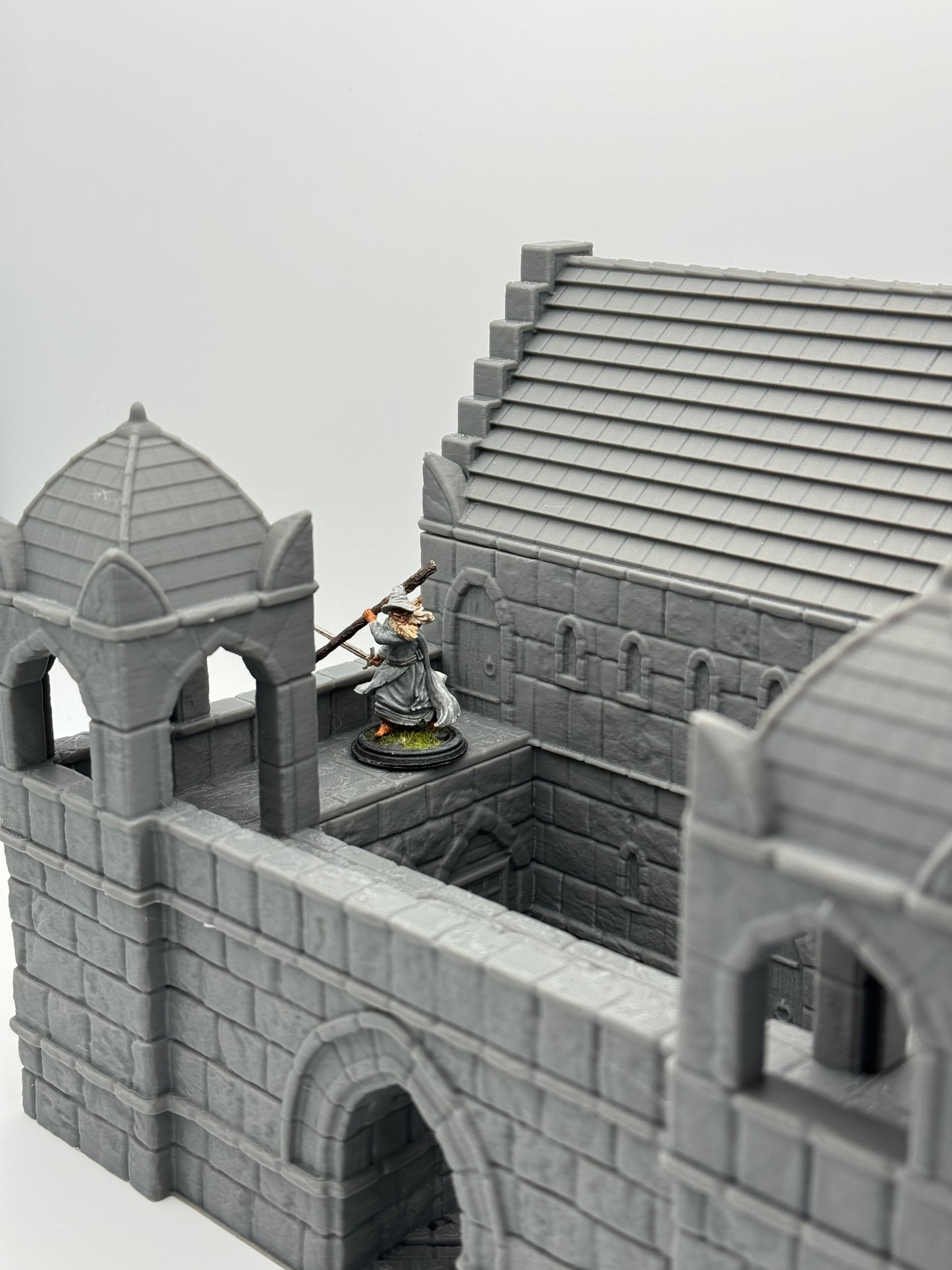 Product photo Tabletop 28mm The Printing Goes Ever On (TPGEO) 0: Ivory City Barracks - Kingdom of Gonthan - Tabletop Terrain
