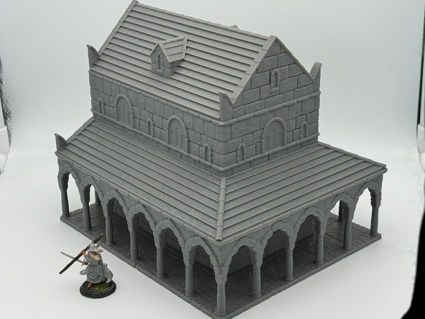 Product photo Tabletop 28mm The Printing Goes Ever On (TPGEO) 0: House A Ivory City - Building Kingdom of Gonthan - Tabletop Terrain