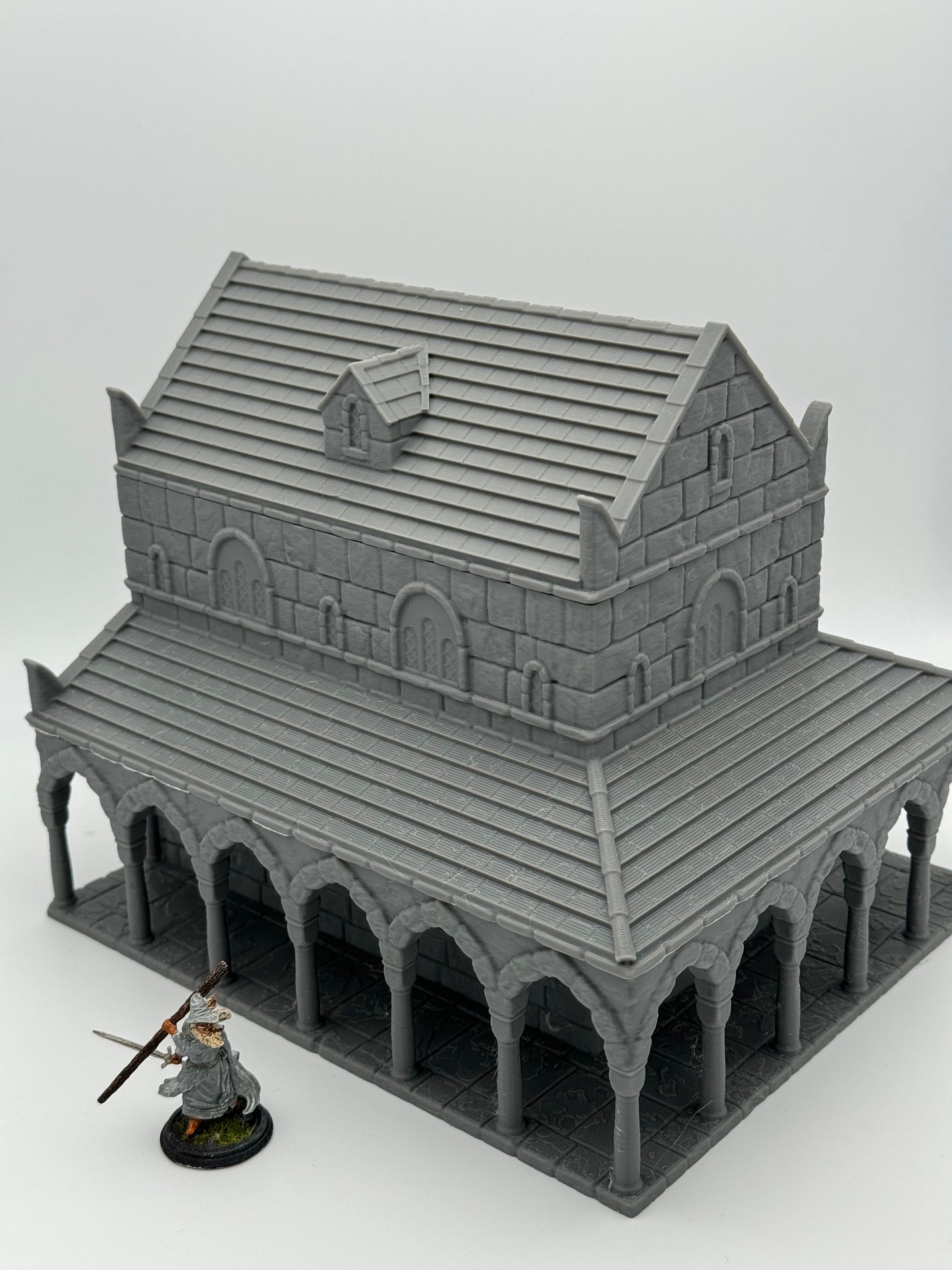 Product photo Tabletop 28mm The Printing Goes Ever On (TPGEO) 0: House A Ivory City - Building Kingdom of Gonthan - Tabletop Terrain