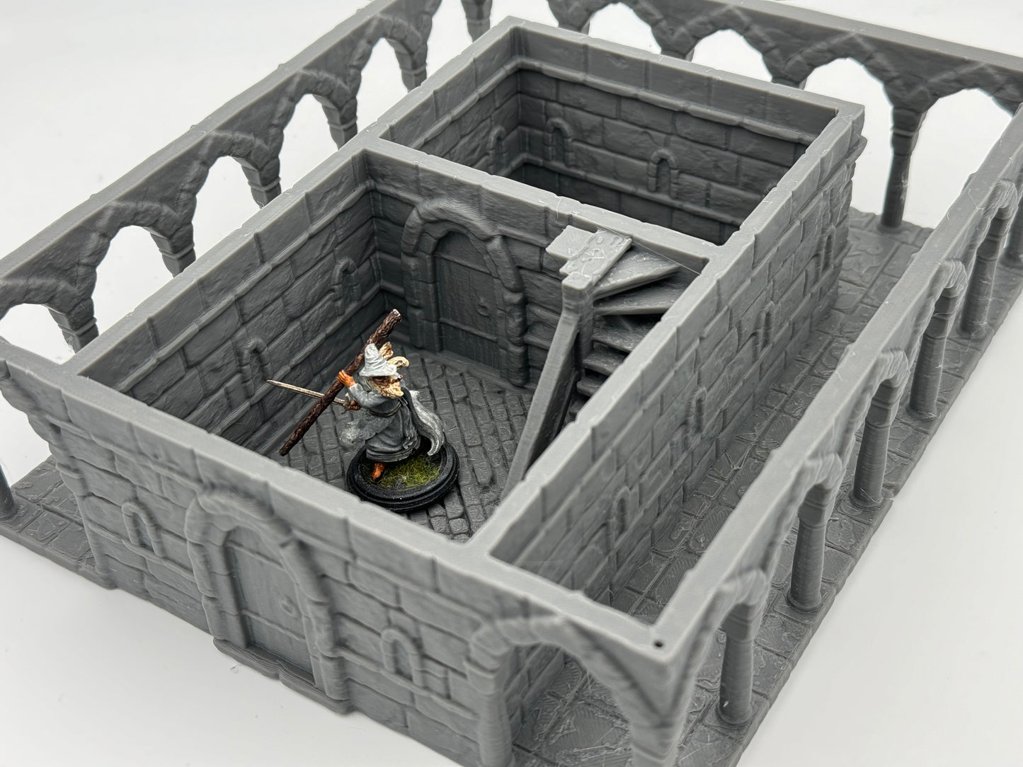 Product photo Tabletop 28mm The Printing Goes Ever On (TPGEO) 0: House A Ivory City - Building Kingdom of Gonthan - Tabletop Terrain