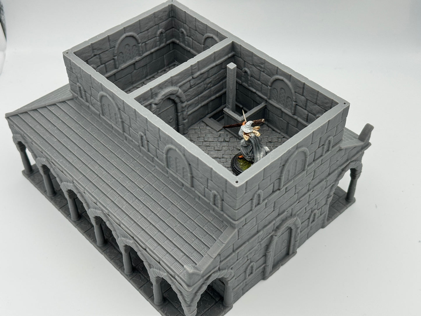 Product photo Tabletop 28mm The Printing Goes Ever On (TPGEO) 0: House A Ivory City - Building Kingdom of Gonthan - Tabletop Terrain