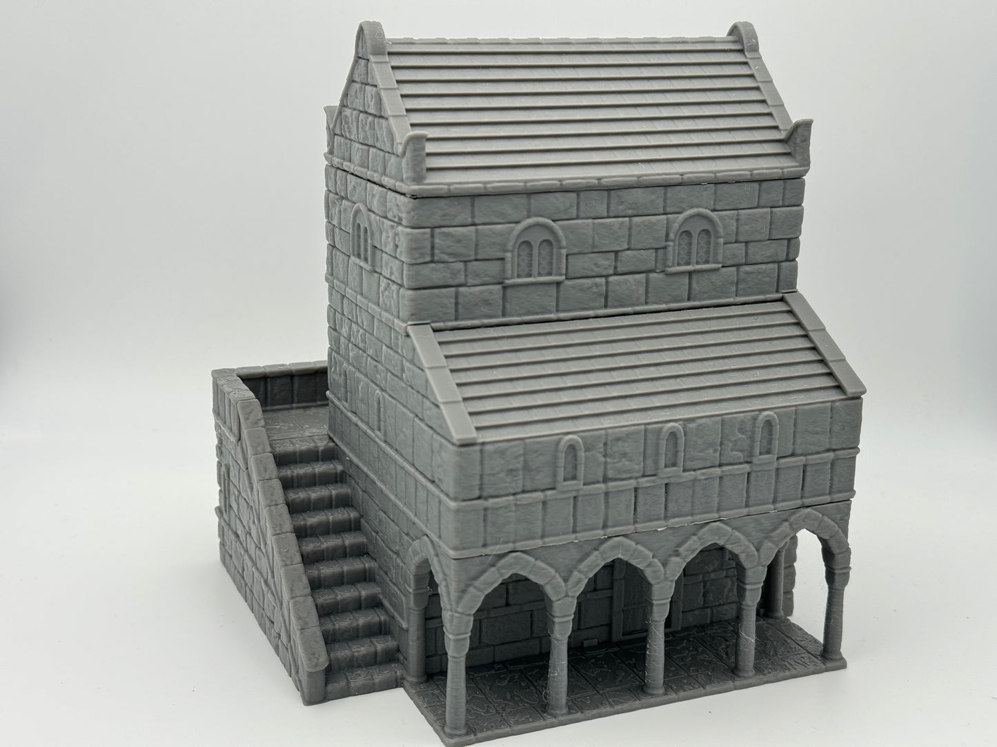 Product photo Tabletop 28mm The Printing Goes Ever On (TPGEO) 0: House B Ivory City - Kingdom of Gonthan Building - Tabletop Terrain