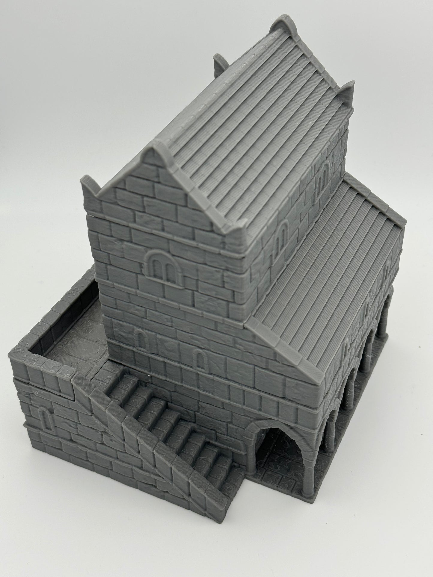 Product photo Tabletop 28mm The Printing Goes Ever On (TPGEO) 0: House B Ivory City - Kingdom of Gonthan Building - Tabletop Terrain
