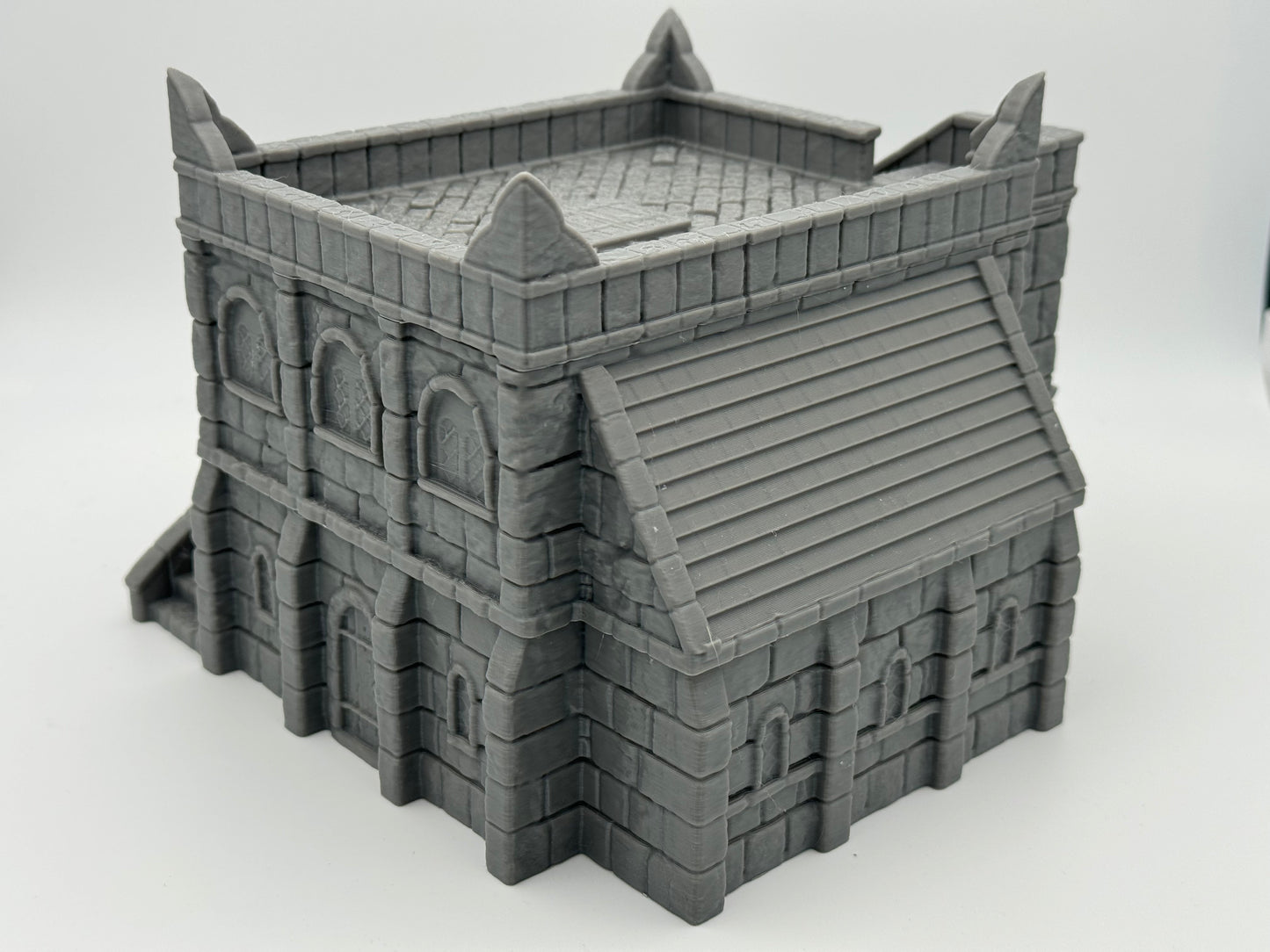 Product photo Tabletop 28mm The Printing Goes Ever On (TPGEO) 0: Marketplace Ivory City - Kingdom of Gonthan Building - Trade Hall Tabletop Terrain