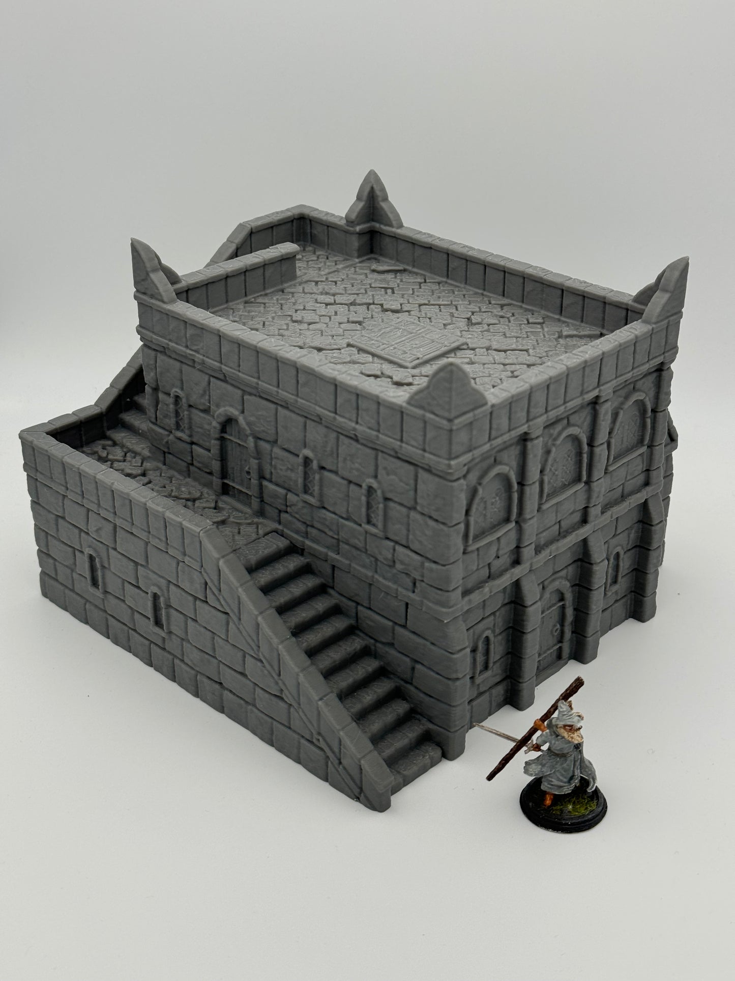 Product photo Tabletop 28mm The Printing Goes Ever On (TPGEO) 0: Marketplace Ivory City - Kingdom of Gonthan Building - Trade Hall Tabletop Terrain