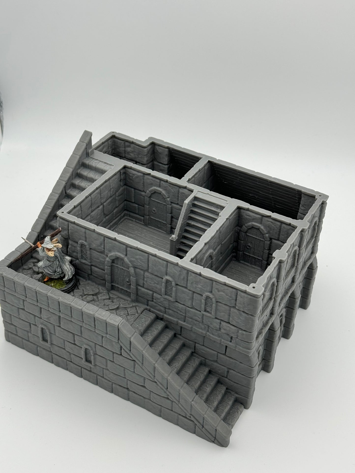 Product photo Tabletop 28mm The Printing Goes Ever On (TPGEO) 0: Marketplace Ivory City - Kingdom of Gonthan Building - Trade Hall Tabletop Terrain