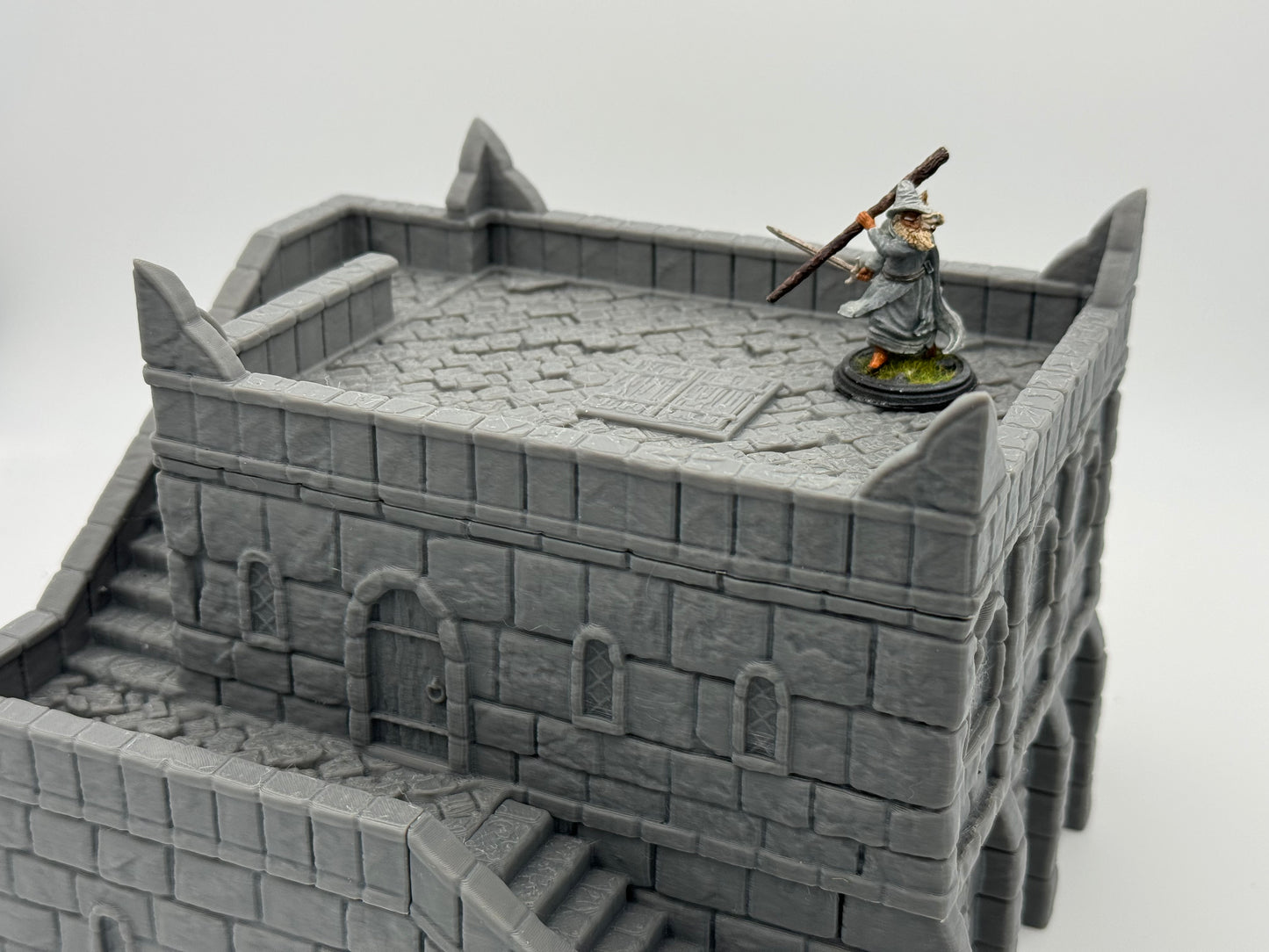 Product photo Tabletop 28mm The Printing Goes Ever On (TPGEO) 0: Marketplace Ivory City - Kingdom of Gonthan Building - Trade Hall Tabletop Terrain