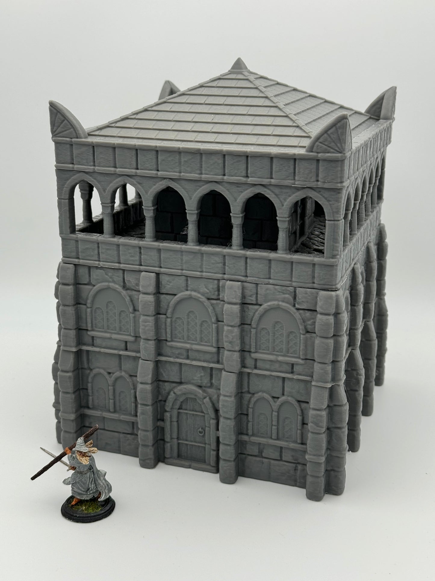 Product photo Tabletop 28mm The Printing Goes Ever On (TPGEO) 0: Warehouse Ivory City - Kingdom of Gonthan - Warehouse Tabletop Terrain